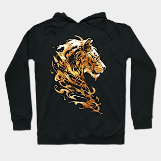 gold lion Hoodie